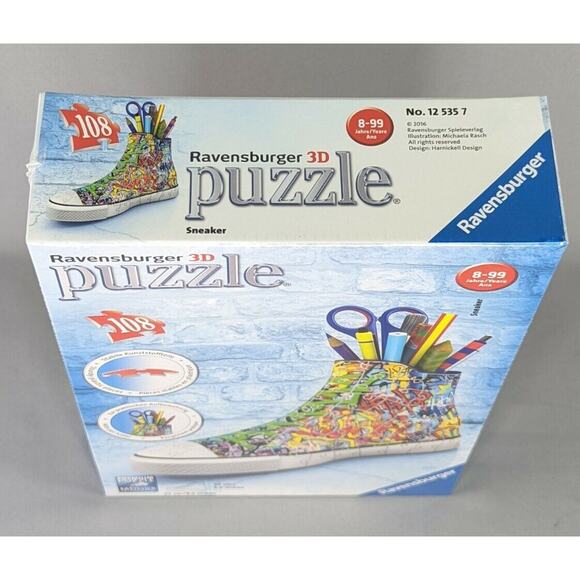 Ravensburger Graffiti High Top Sneaker Easyclick Premium 3D Puzzle 108 pcs - Picture 5 of 6